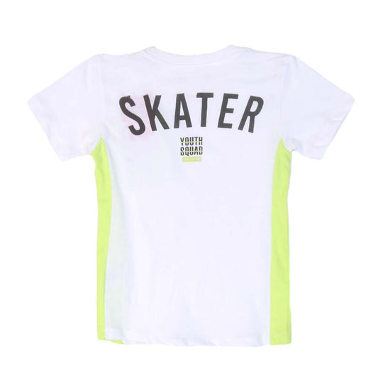 Boys T-Shirt Skater - White