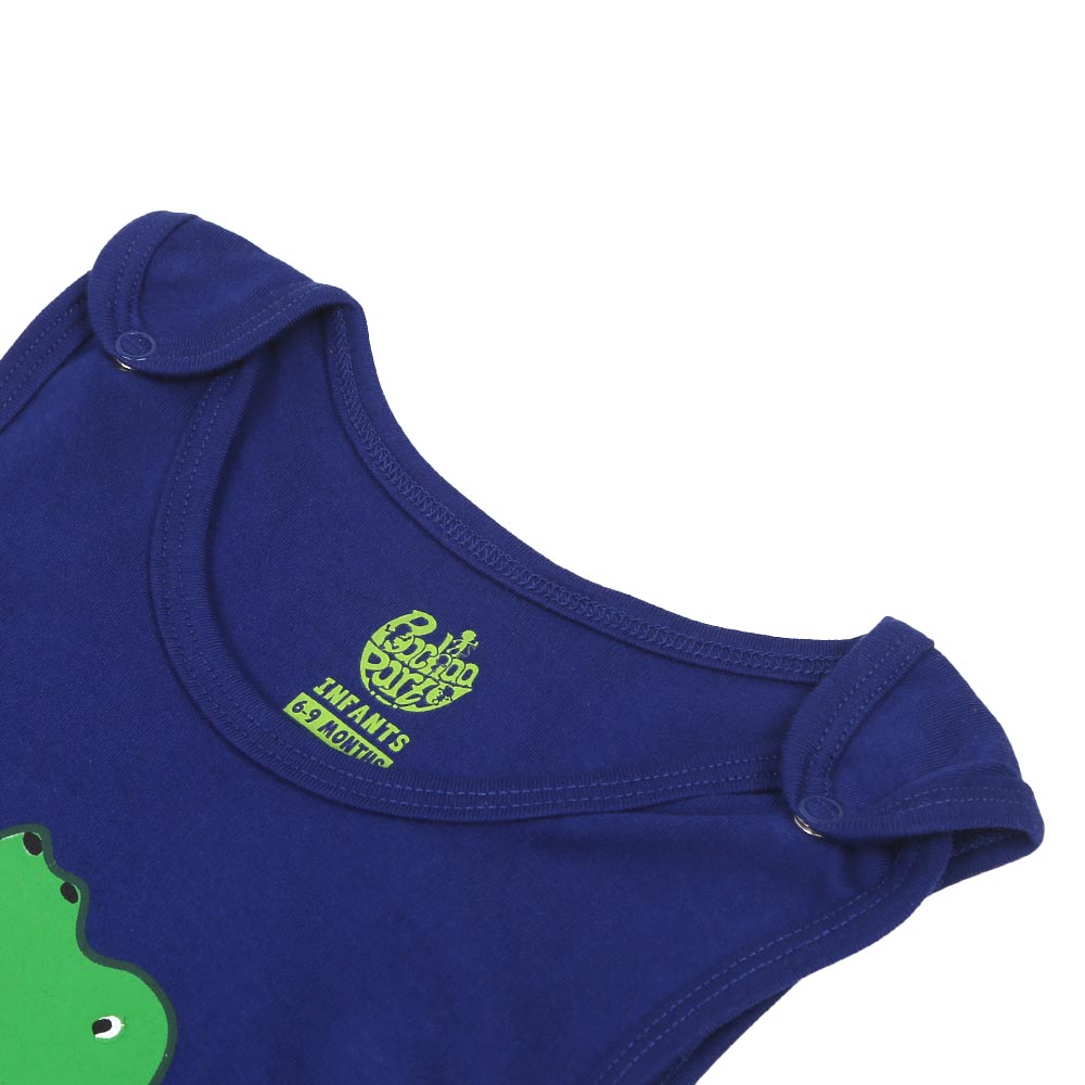 Infant Boys Knitted Romper Roar - NAVY