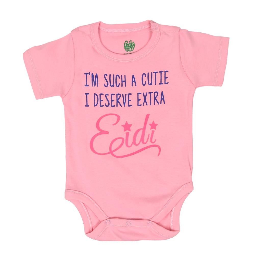 Infant Basic Romper Unisex Extra Eidi - Pink
