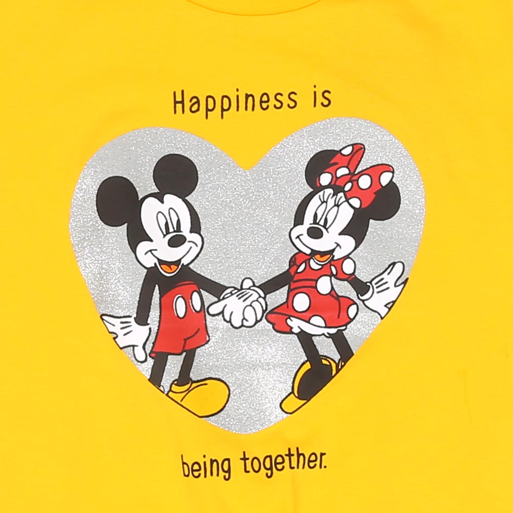 Girls T-Shirt Being Together - Yellow