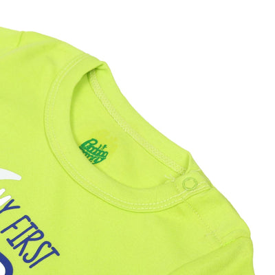 Infant Basic Romper Unisex First Eid - Acid Lime