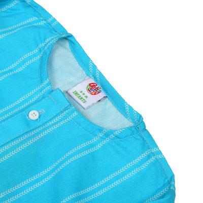 Infant Boys Digital Print Kurta Decent - Blue