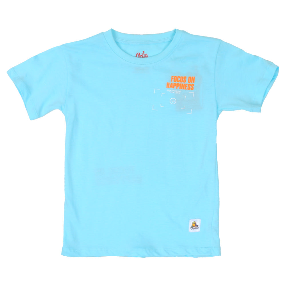 Boys T-Shirt H/S Just Tropicool - Sky Blue