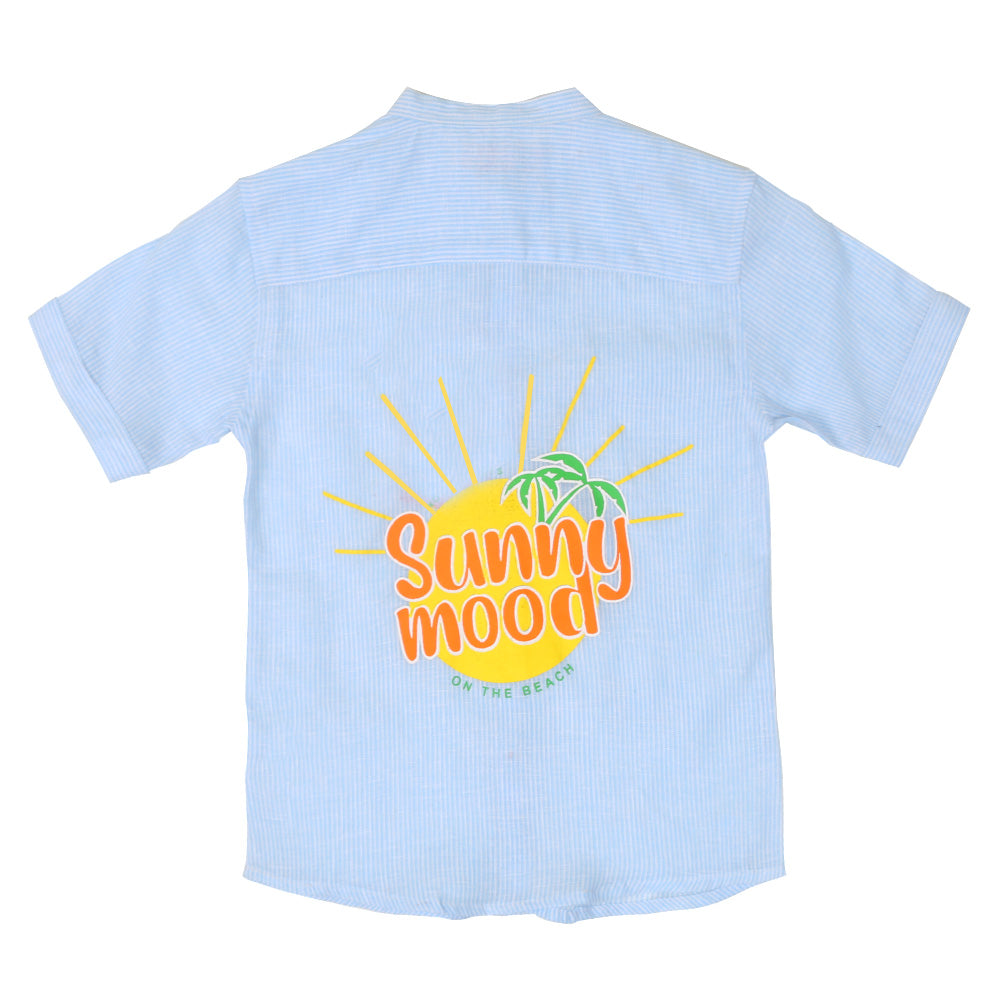 Boys Casual Shirt Sunny Mood - Blue Strip
