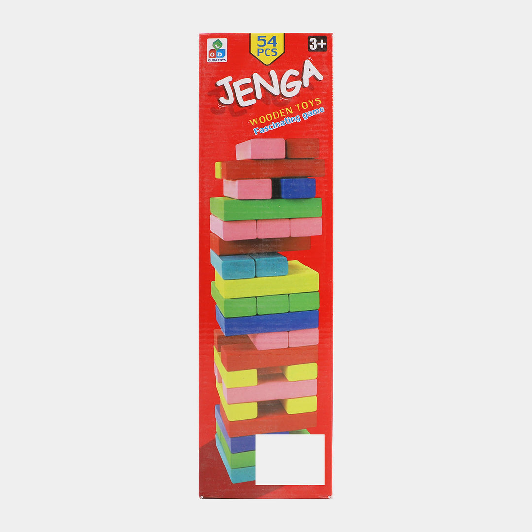 Jenga Game with Wooden Blocks, Stacking Tower Game | 54PCS