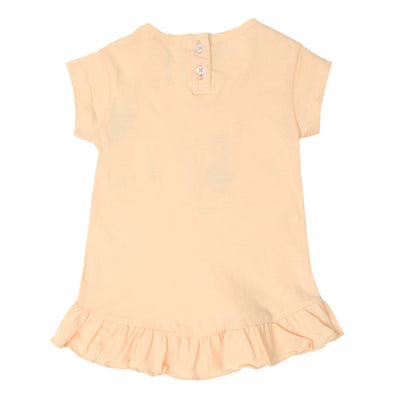 Infant Girls T-Shirt Always Happy - Light Peach