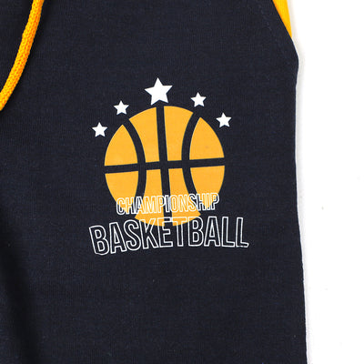 Boys Pajama Basket Ball - Navy Blue
