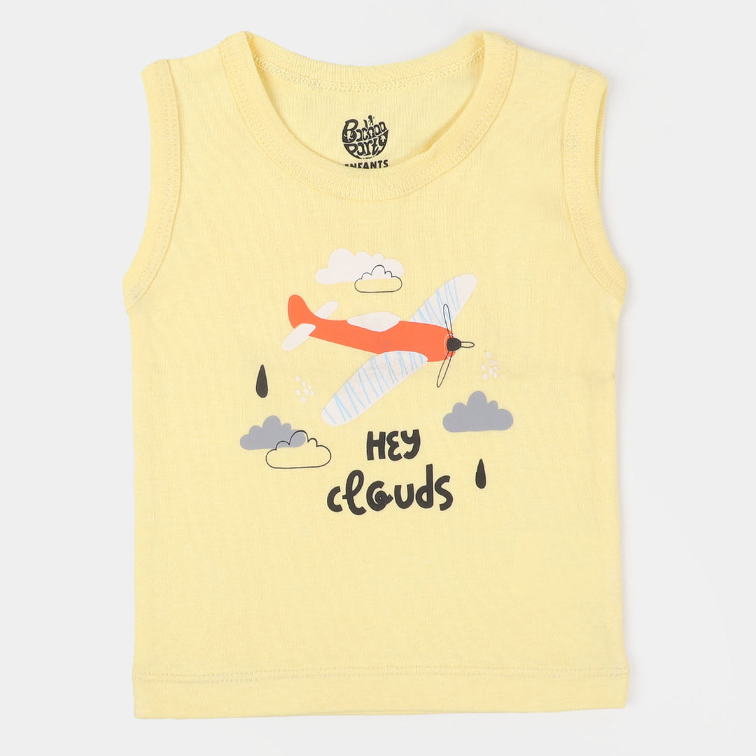 Boys Sando Airplane - Yellow