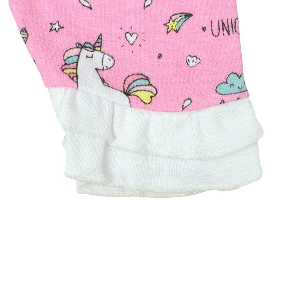 Infant Girls Suit Knitted 2Pc Love - mIX