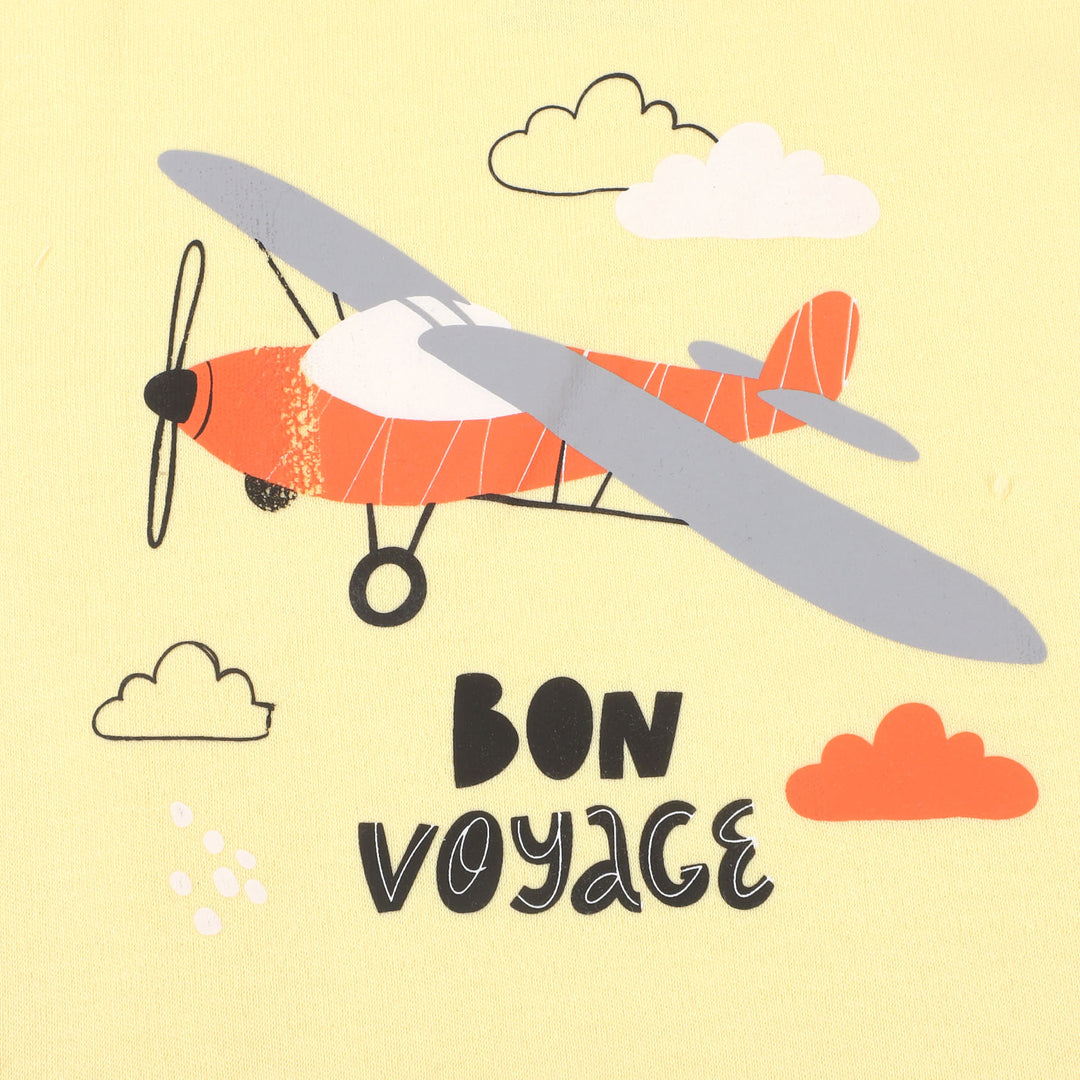 Boys T-Shirts Bon Voyage - Yellow