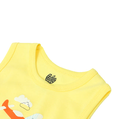Infant Boys Suit 2Pc S&S - Yellow