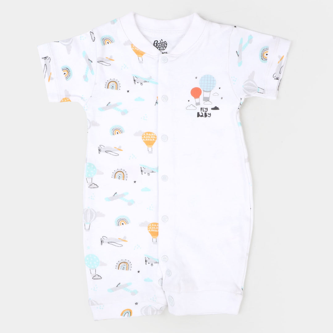 Boys Romper Fancy Fly - White