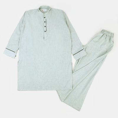 Boys Viscose Styling Kurta Pajama - Light Blue