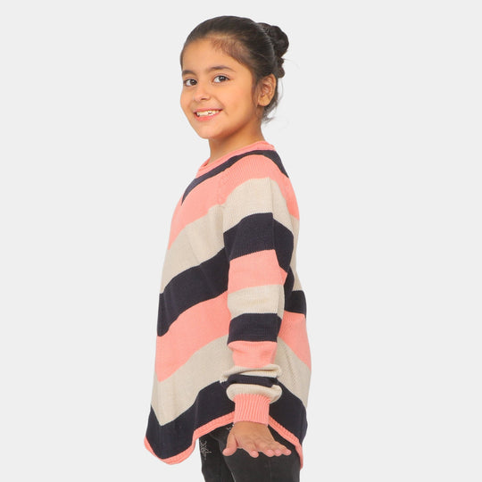 Teens Girls Sweater BP28-22 - Multi Stripe