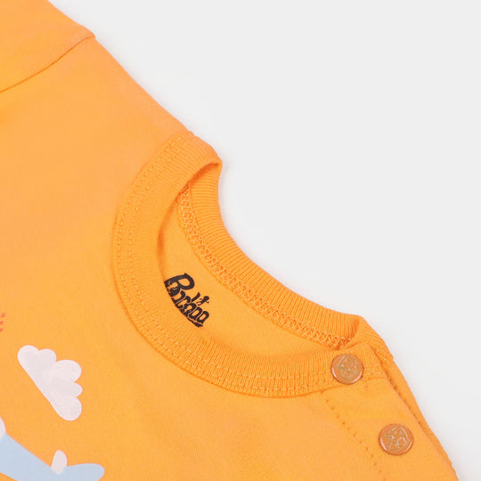 Infant Boys T-Shirt Ready To Fly - Orange