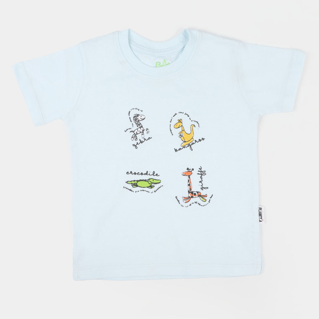 Boys T Shirt Jungle Fair - D-Blue