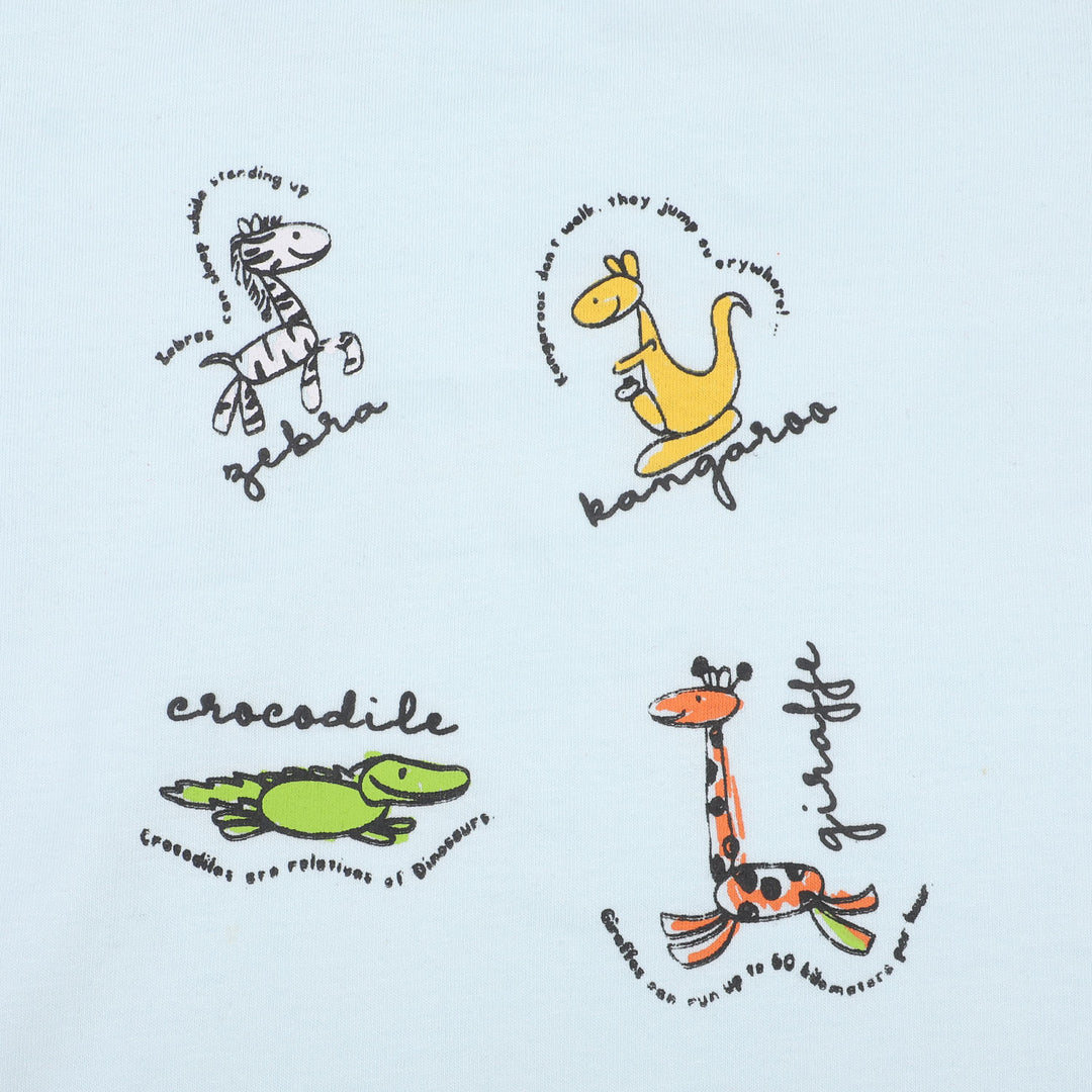 Boys T Shirt Jungle Fair - D-Blue