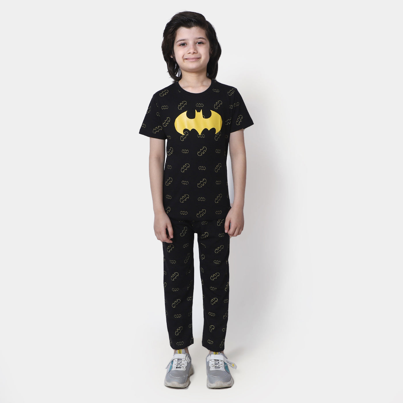 Boys Knitted Night Wear Character - BLACK