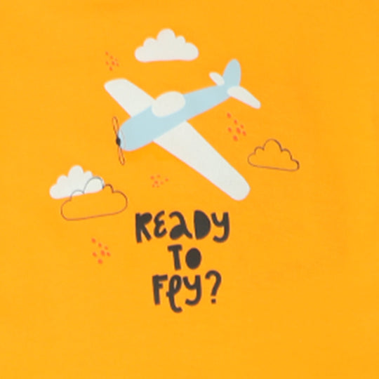 Infant  Boys Suit 2Pc Fly - Orange