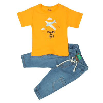 Infant  Boys Suit 2Pc Fly - Orange