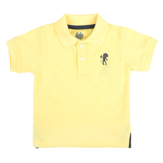 Infants Boys Polo Basic - Lemonade