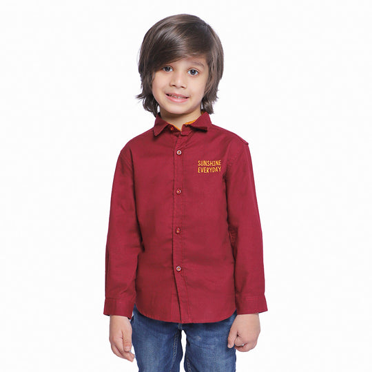 Boys Casual Shirts Sunshine Everyday - Maroon