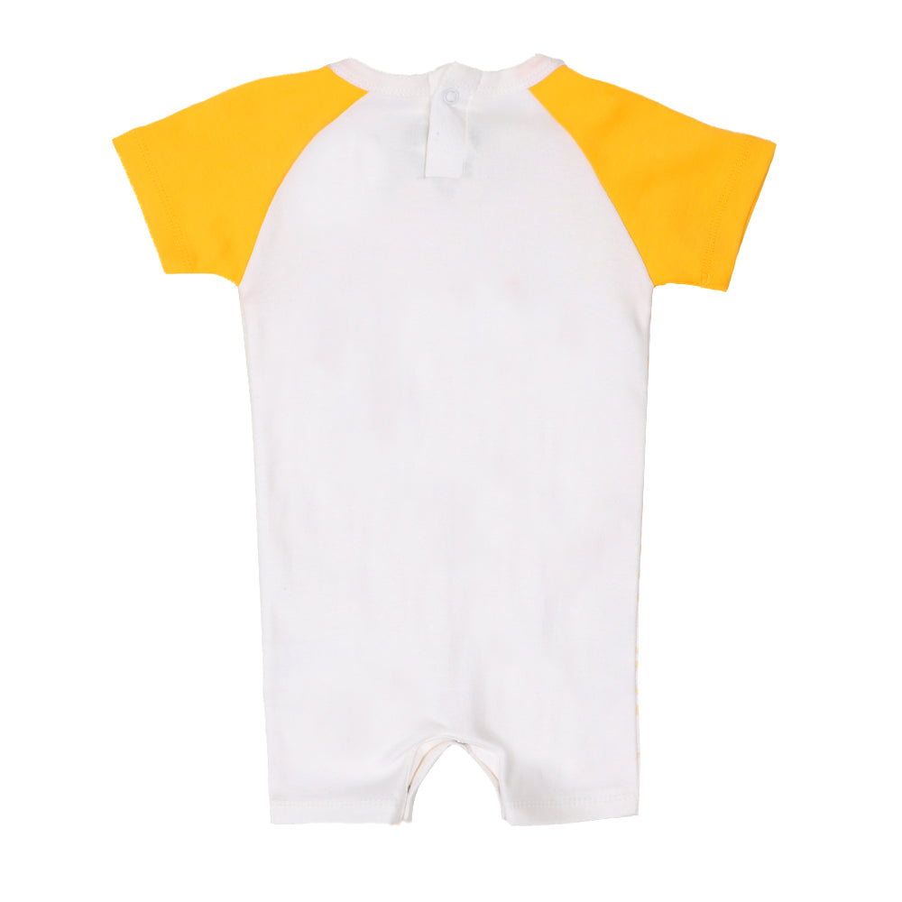 Infant Boys Knitted Romper Little Tiger - White