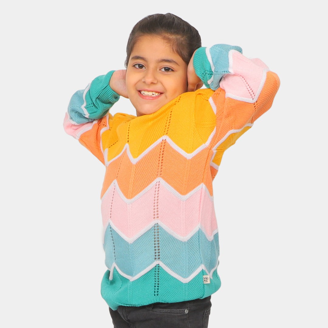 Girls Sweater BP23-22 - Multi