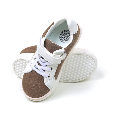 Casual Boys Sneakers - White / Brown