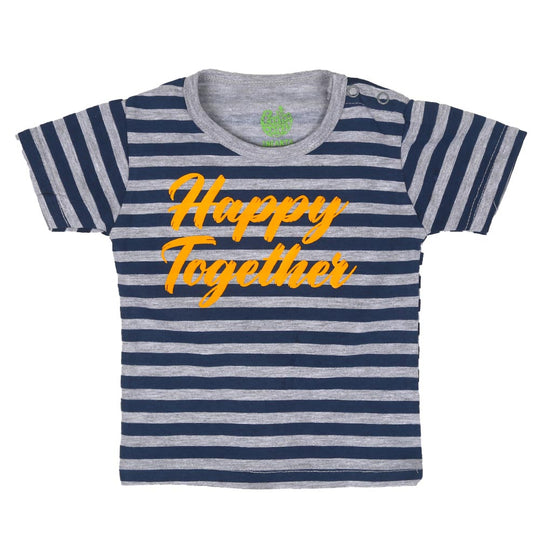 Infant Boys T-Shirt Together Son-Dad - H.grey