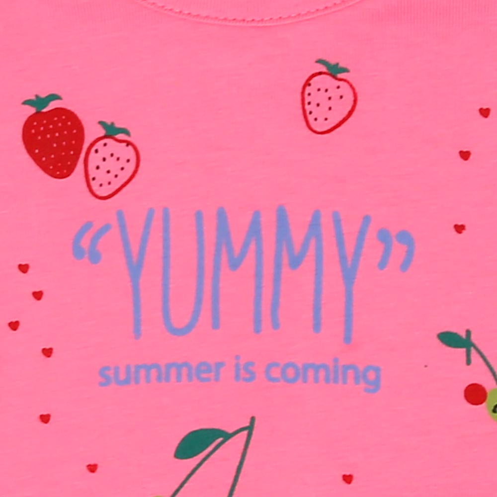 Infant Girls T-Shirt Yummy - Pink