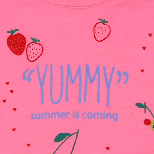 Infant Girls T-Shirt Yummy - Pink