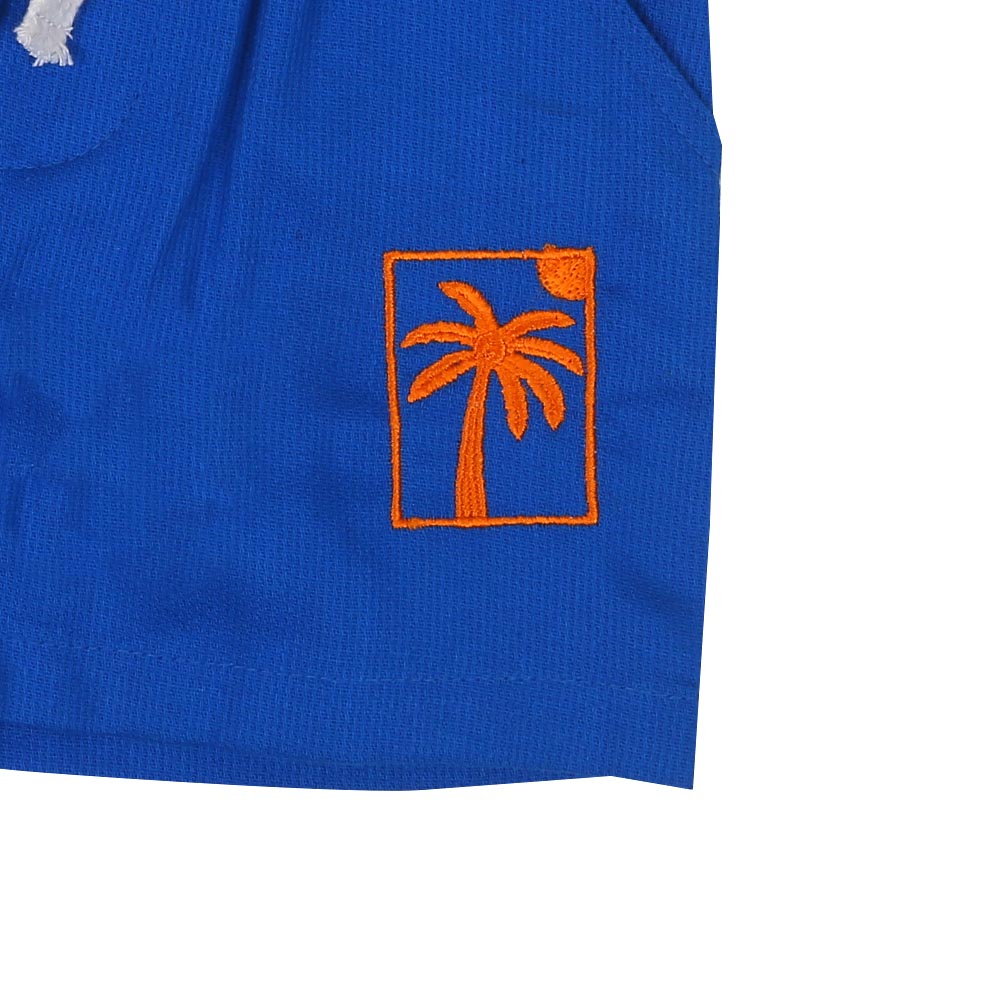 Infant Boys Short Cotton Beach Days - R.Blue