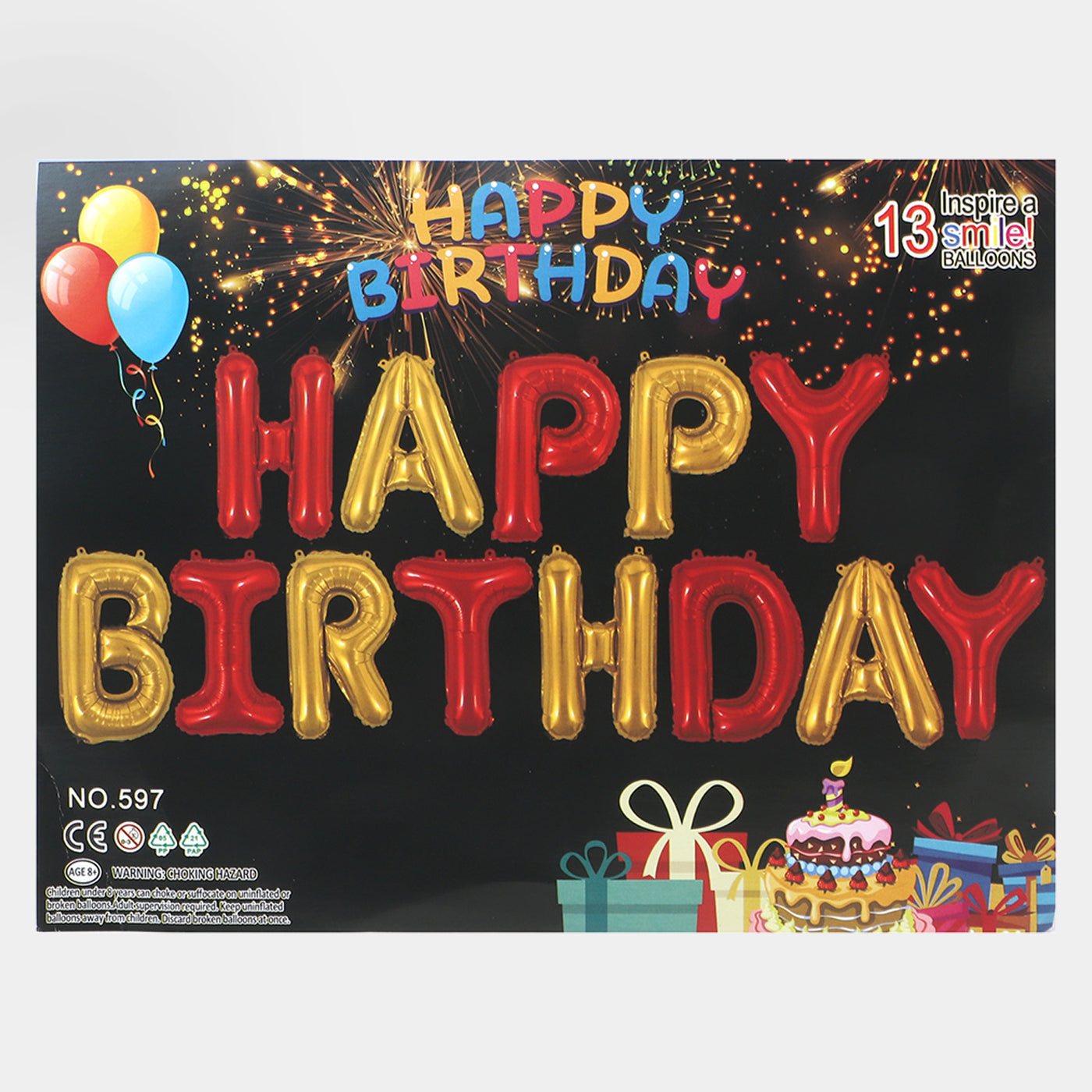 Happy Birthday Decoration Letter Foil Balloon