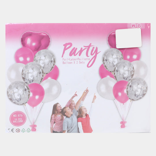 Party Decoration Foil Balloons | 18PCs