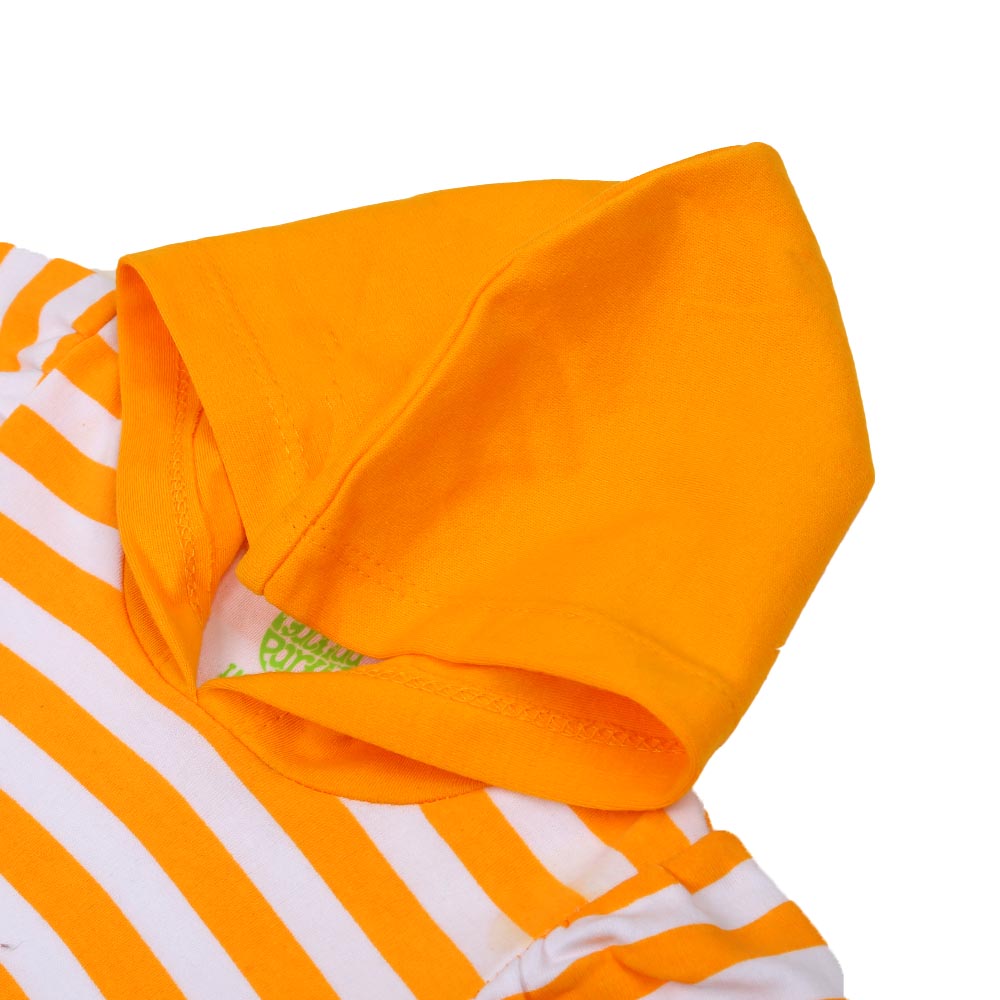 Infant Girls Knitted Romper Baby Shark - Citrus