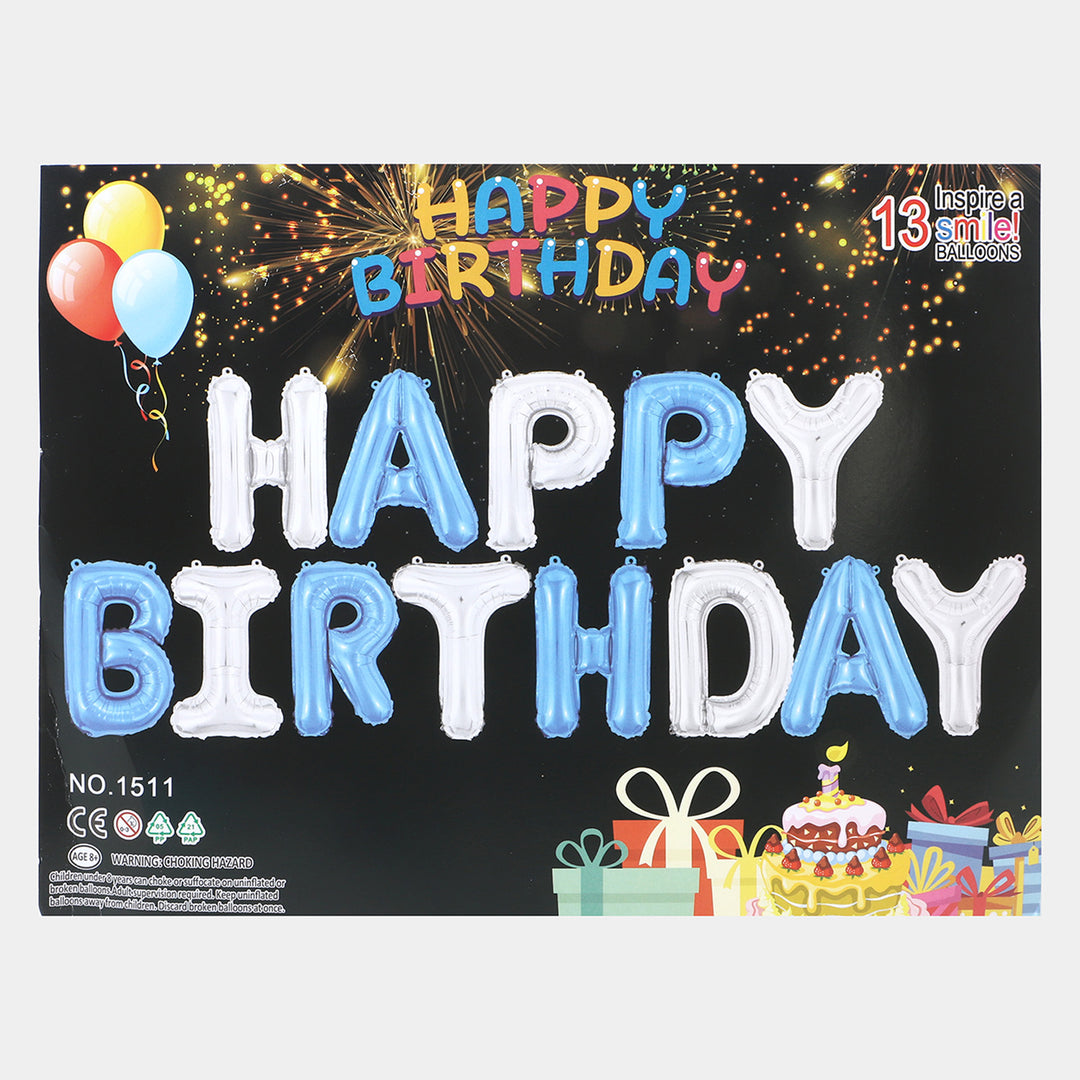 Happy Birthday Decoration Letter Foil Balloon