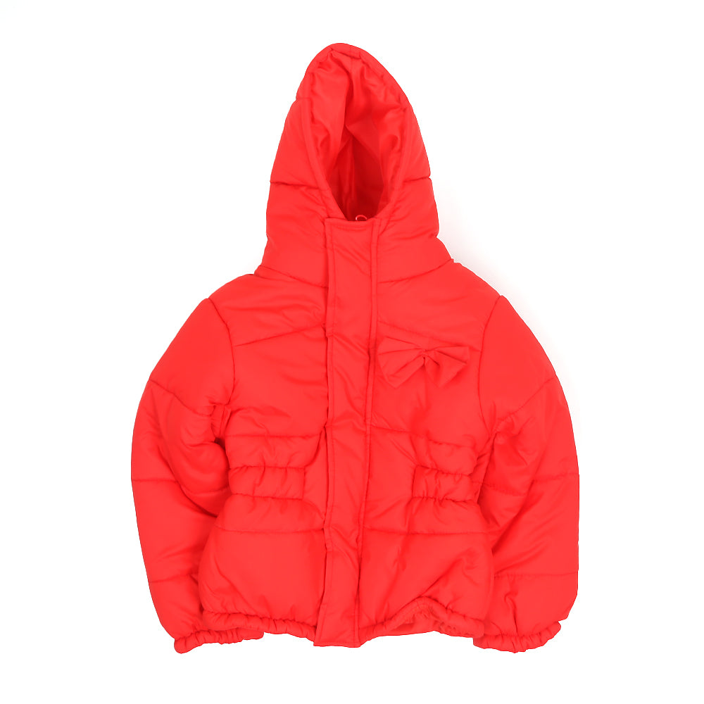 Infant Girls Puff Jacket - Red