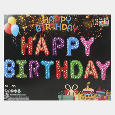 Happy Birthday Decoration Letter Foil Balloon