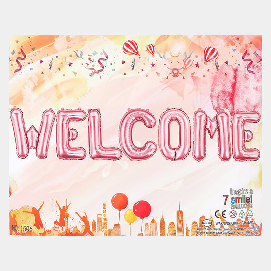 Welcome Balloon Banner Balloons Foil Letter Balloon