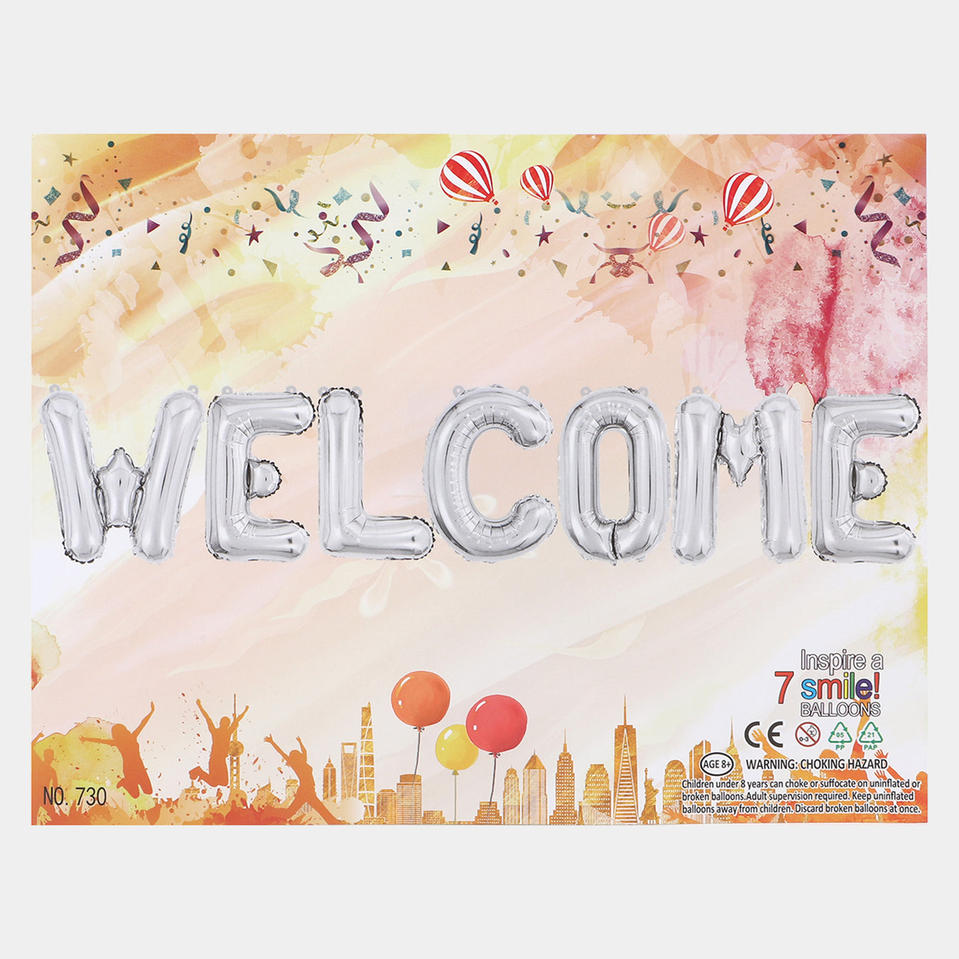 Welcome Balloon Banner Balloons Foil Letter Balloon