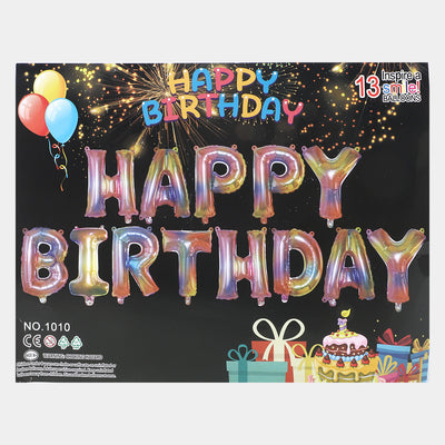 Happy Birthday Decoration Letter Foil Balloon