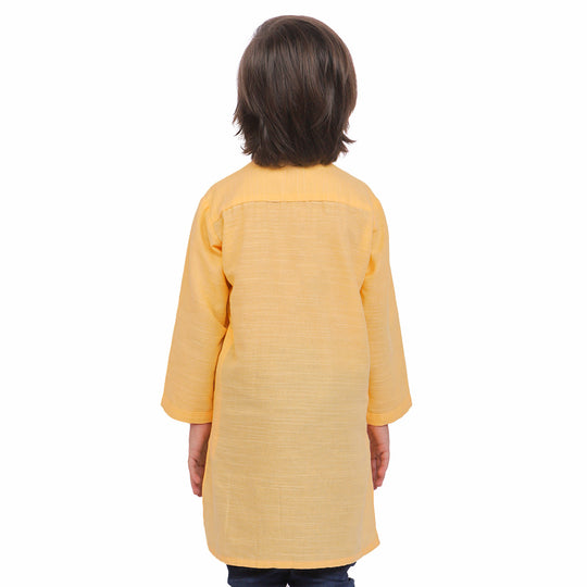 Kurta For Boys - Wax Yellow