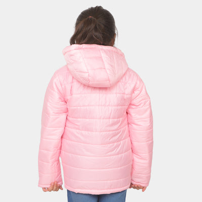 Girls Quilted Zipper Jacket Basic - Pink