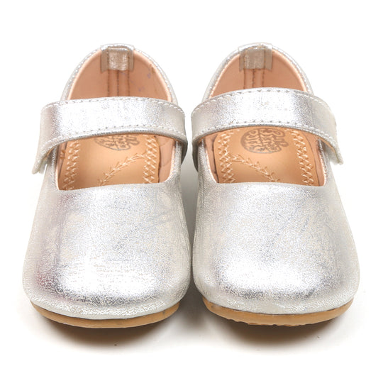 Girls Pumps 640-10-SILVER