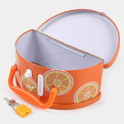 Orange Coin Box For Kids