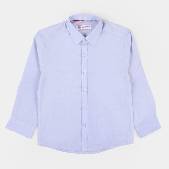 Boys Cotton Formal Shirt - Light BLUE