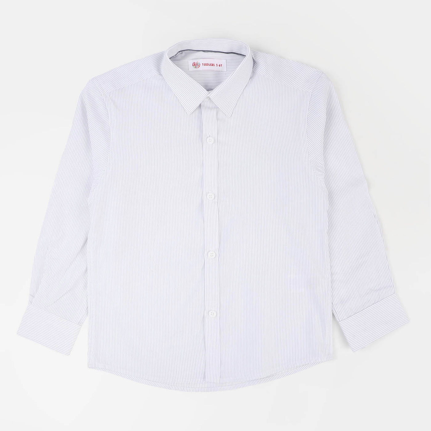 Boys Cotton Formal Shirt - Light Gray
