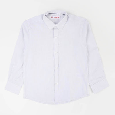 Boys Cotton Formal Shirt - Light Gray