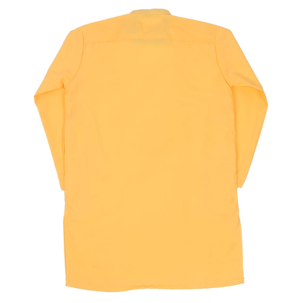 Boys Kurta Placket - Yellow